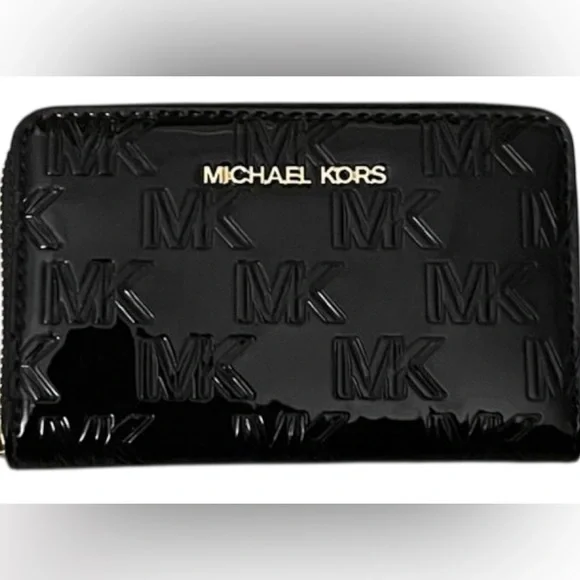 Michael Kors Sullivan Patent Leather Black and Brown Satchel Crossbody & Wallet - Picture 10 of 14